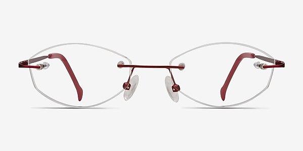 Exist Red Metal Eyeglass Frames