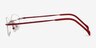 Exist Rouge MétalMontures de lunettes de vue d'EyeBuyDirect, Vue de Côté