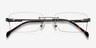 Pyramids Silver MetalEyeglass Frames from EyeBuyDirect, Closed View