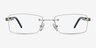 Jeremiah Silver MetalEyeglass Frames from EyeBuyDirect, Front View