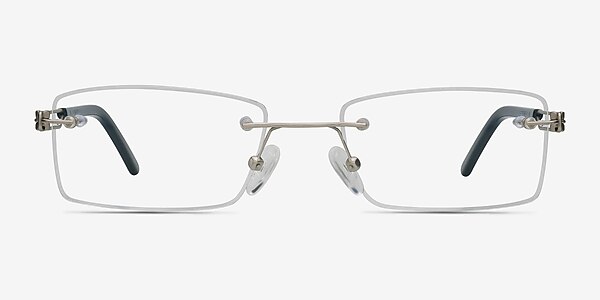 Jeremiah Silver Metal Eyeglass Frames