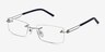 Jeremiah Silver MetalEyeglass Frames from EyeBuyDirect, Angle View