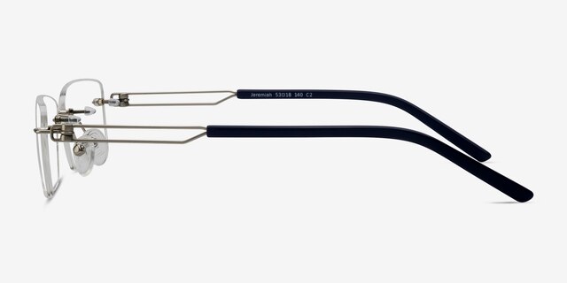 Jeremiah Silver MetalEyeglass Frames from EyeBuyDirect, Side View