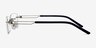 Jeremiah Silver MetalEyeglass Frames from EyeBuyDirect, Side View
