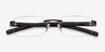 Flow Noir AcétateMontures de lunettes de vue d'EyeBuyDirect, Vue Rapprochée