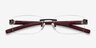 Flow Black Burgundy AcetateEyeglass Frames from EyeBuyDirect, Closed View