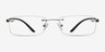 Siku Gunmetal MetalEyeglass Frames from EyeBuyDirect, Front View