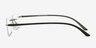 Siku Gunmetal MetalEyeglass Frames from EyeBuyDirect, Side View