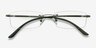 Siku Gunmetal MetalEyeglass Frames from EyeBuyDirect, Closed View