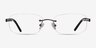 Limitless Gunmetal MetalEyeglass Frames from EyeBuyDirect, Front View
