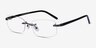 Limitless Gunmetal MetalEyeglass Frames from EyeBuyDirect, Angle View