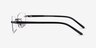 Limitless Gunmetal MetalEyeglass Frames from EyeBuyDirect, Side View