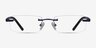 Montecelio Navy MetalEyeglass Frames from EyeBuyDirect, Front View