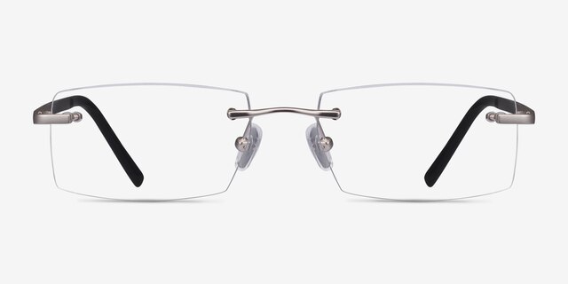 Collector Argenté MétalMontures de lunettes de vue d'EyeBuyDirect, Vue de Face
