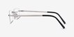 Collector Silver MetalEyeglass Frames from EyeBuyDirect, Side View