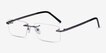 Collector Gunmetal MetalEyeglass Frames from EyeBuyDirect, Angle View