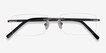 Collector Gunmetal MetalEyeglass Frames from EyeBuyDirect, Closed View