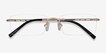 Percy Light Golden MetalEyeglass Frames from EyeBuyDirect, Closed View