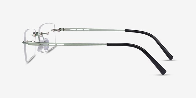 Percy Light Green MetalEyeglass Frames from EyeBuyDirect, Side View