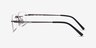 Percy Gunmetal MetalEyeglass Frames from EyeBuyDirect, Side View