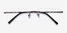 Percy Gunmetal MetalEyeglass Frames from EyeBuyDirect, Closed View