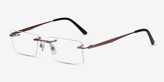 Primo Coffee MetalEyeglass Frames from EyeBuyDirect, Angle View