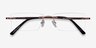 Primo Coffee MetalEyeglass Frames from EyeBuyDirect, Closed View