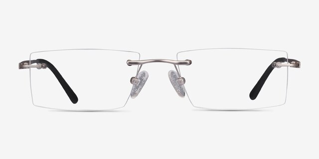 Primo Argenté MétalMontures de lunettes de vue d'EyeBuyDirect, Vue de Face