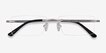 Primo Silver MetalEyeglass Frames from EyeBuyDirect, Closed View