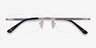 Primo Argenté MétalMontures de lunettes de vue d'EyeBuyDirect, Vue Rapprochée