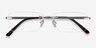 Noble Silver MetalEyeglass Frames from EyeBuyDirect, Closed View