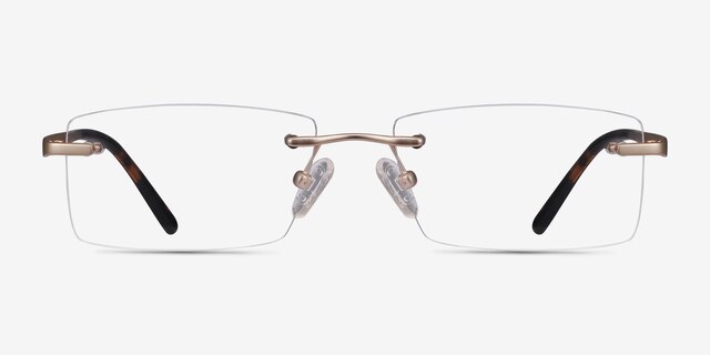 Noble Golden MetalEyeglass Frames from EyeBuyDirect, Front View
