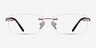 Noble Golden MetalEyeglass Frames from EyeBuyDirect, Front View