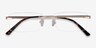 Noble Golden MetalEyeglass Frames from EyeBuyDirect, Closed View
