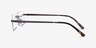 Noble Gunmetal MetalEyeglass Frames from EyeBuyDirect, Side View