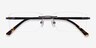 Noble Gunmetal MetalEyeglass Frames from EyeBuyDirect, Closed View