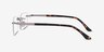 Orion Light Gunmetal MetalEyeglass Frames from EyeBuyDirect, Side View
