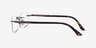 Orion Dark Gunmetal MetalEyeglass Frames from EyeBuyDirect, Side View