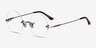 Palo Alto Bronze MetalEyeglass Frames from EyeBuyDirect, Angle View