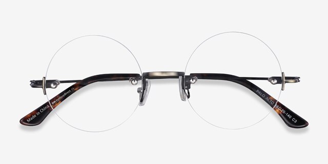 Palo Alto Bronze MetalEyeglass Frames from EyeBuyDirect, Closed View