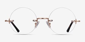 Palo Alto Doré Métal Montures de lunettes de vue d'EyeBuyDirect, Vue de Face