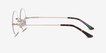 Palo Alto Golden MetalEyeglass Frames from EyeBuyDirect, Side View