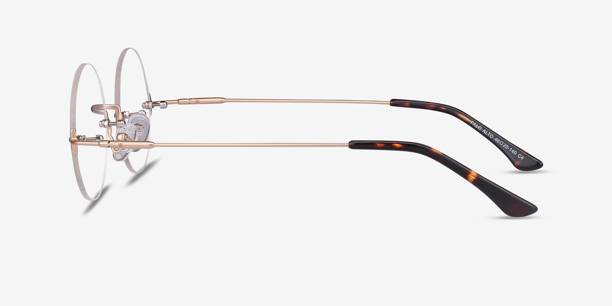 Palo Alto Round Golden Rimless Eyeglasses Eyebuydirect Canada