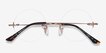 Palo Alto Golden MetalEyeglass Frames from EyeBuyDirect, Closed View