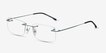 Woodrow Blue MetalEyeglass Frames from EyeBuyDirect, Angle View