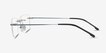 Woodrow Blue MetalEyeglass Frames from EyeBuyDirect, Side View