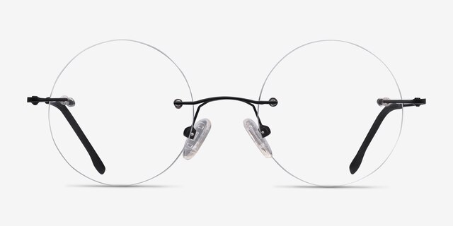 Altus Black MetalEyeglass Frames from EyeBuyDirect, Front View