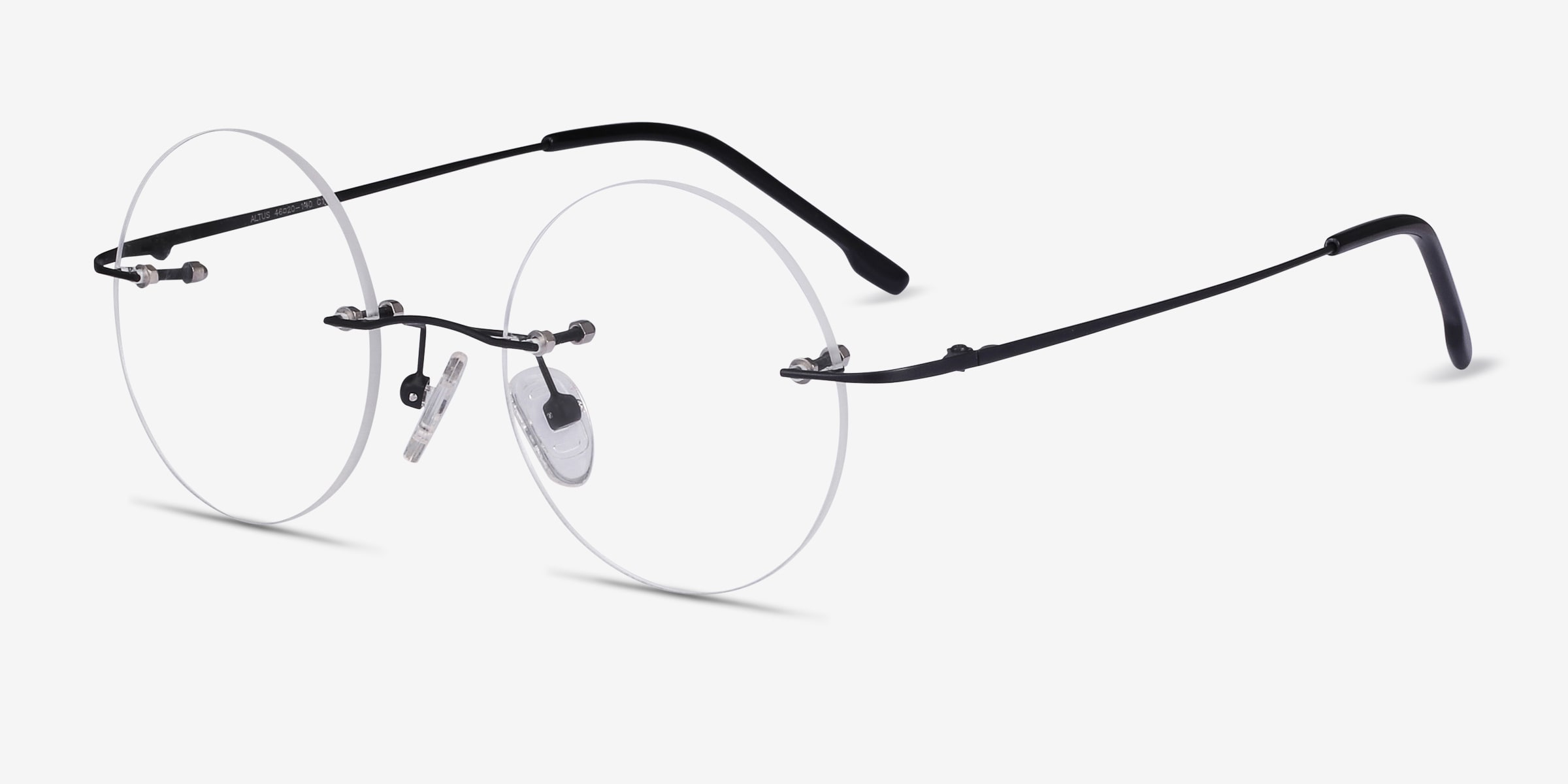 Altus Round Silver Rimless Eyeglasses Eyebuydirect Canada