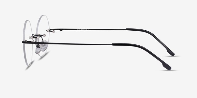 Altus Black MetalEyeglass Frames from EyeBuyDirect, Side View