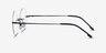 Altus Black MetalEyeglass Frames from EyeBuyDirect, Side View